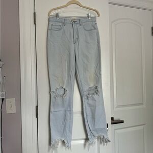 l'agence distressed jeans high rise jean